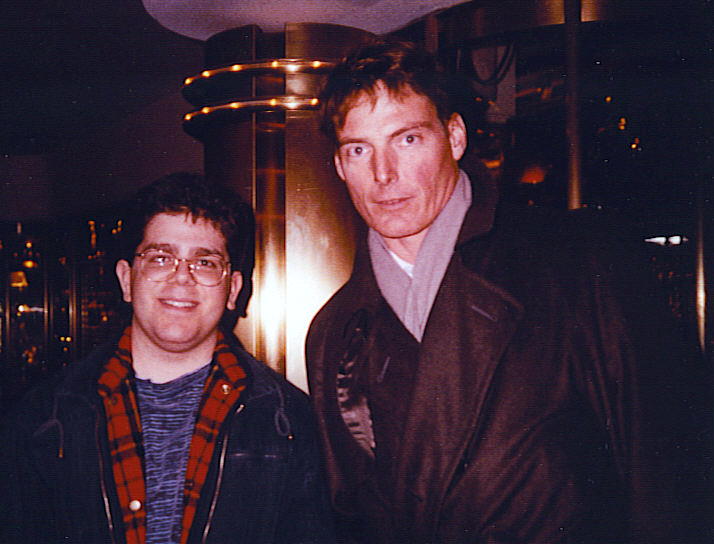 With my hero, Christopher Reeve in NYC
