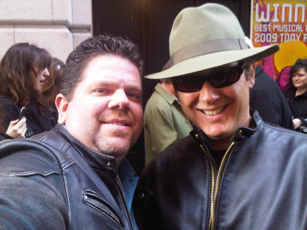 The Blacklist's James Spader and I in NYC during his run on Broadway in David Mamet's 