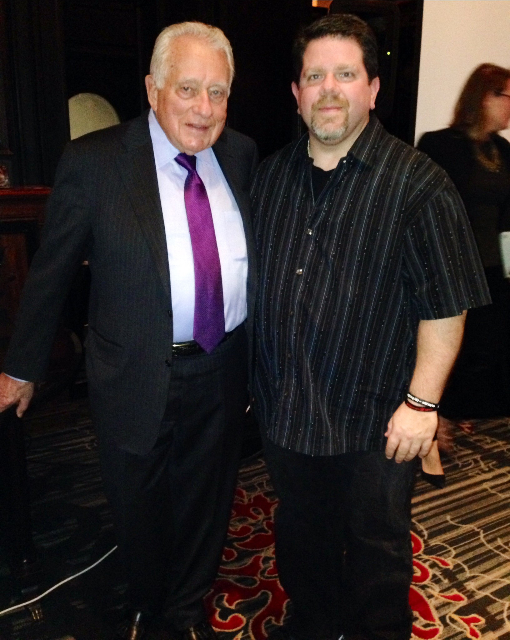 What an honor to stand with U.S. Secret Service agent Clint Hill. Mr. Hill was Jackie Kennedy's agent, and is the agent who reacted and ran to the back of the Presidential limo in Dallas, 1963. A true American Hero to me.