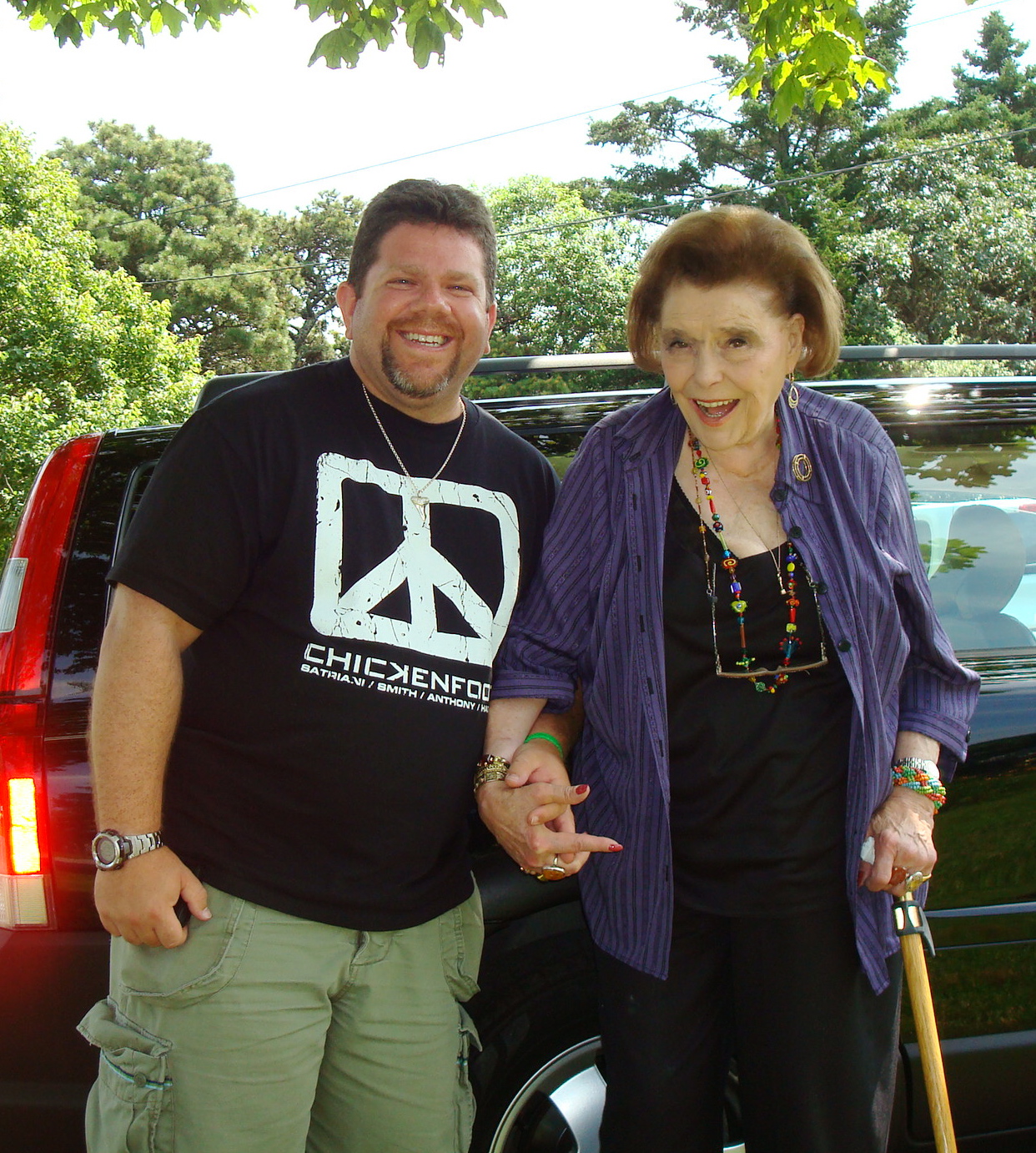 With Academy Award-winning actress, the late Patricia Neal on Martha's Vineyard