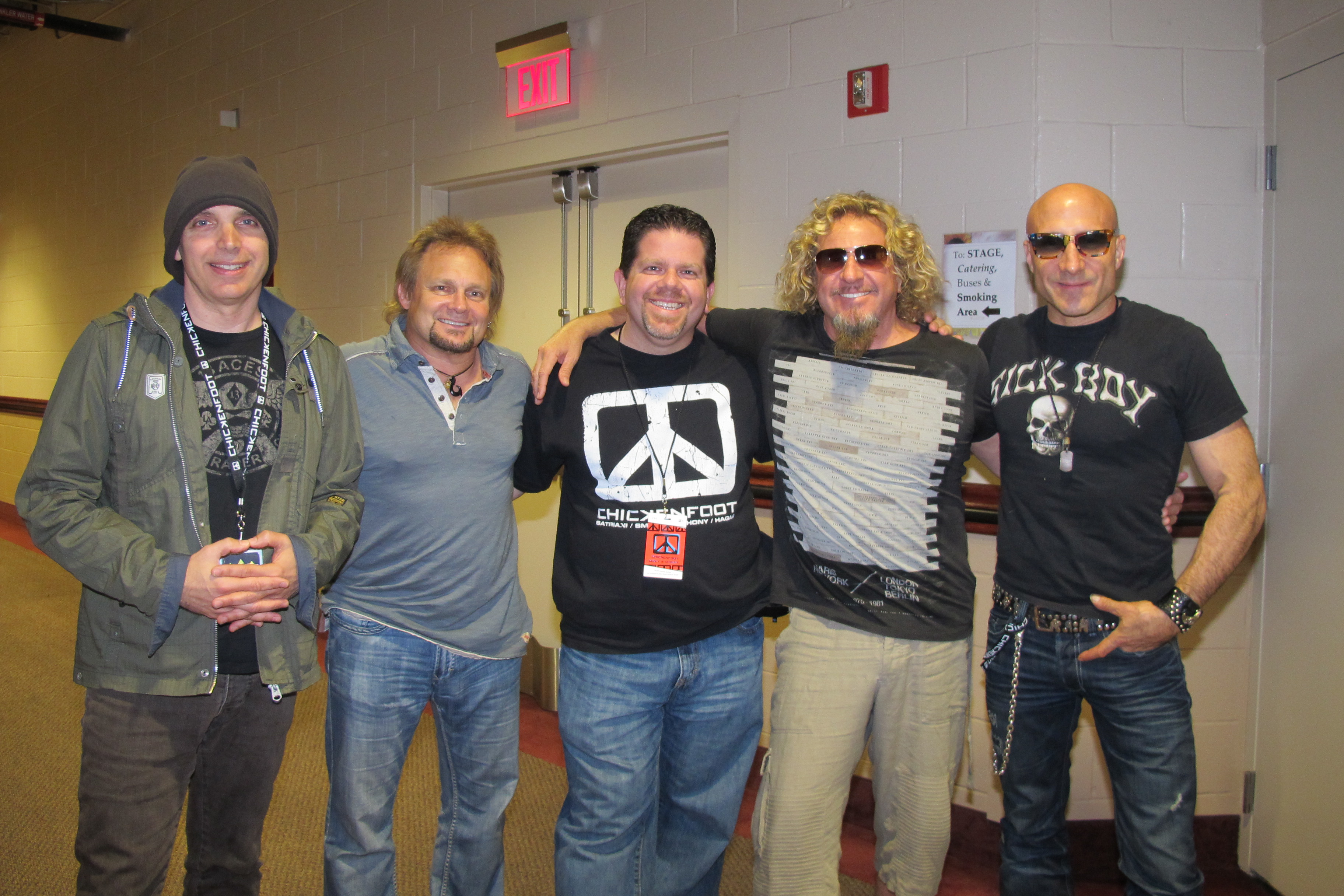 With the awesome rock band Chickenfoot at Mohegan Sun, CT