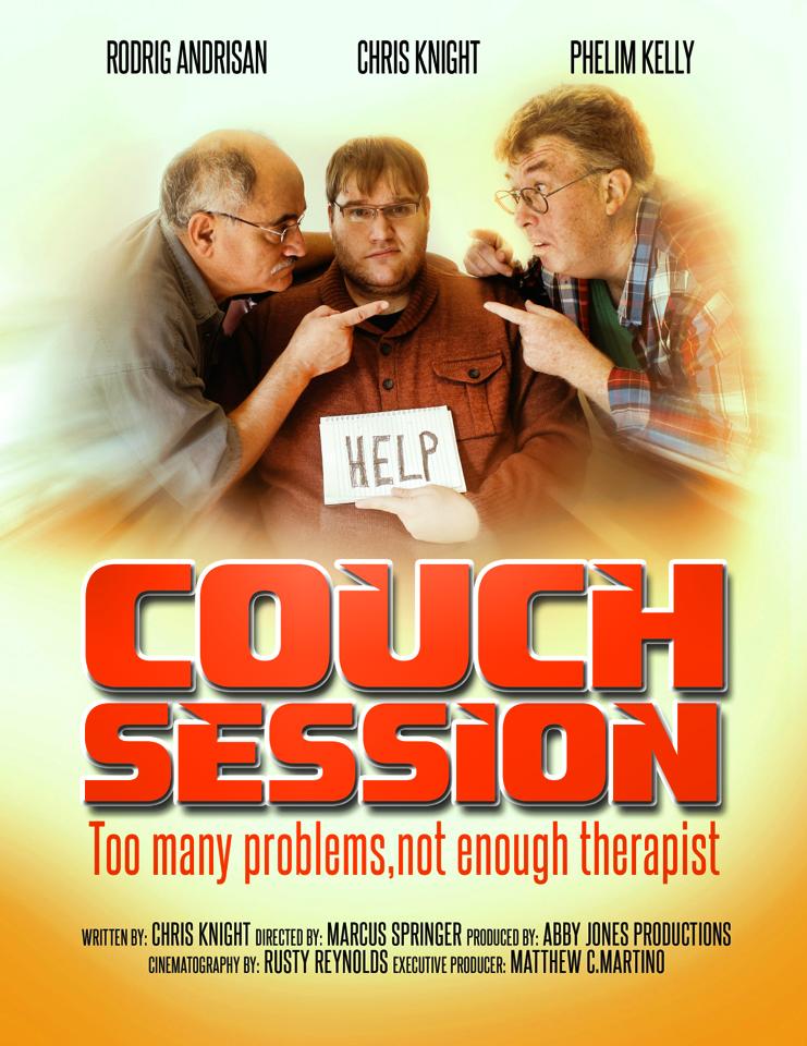 Couch Session, directed by Marcus Springer, starring Rodrig Andrisan, Chris Knight and Phelim Kelly.