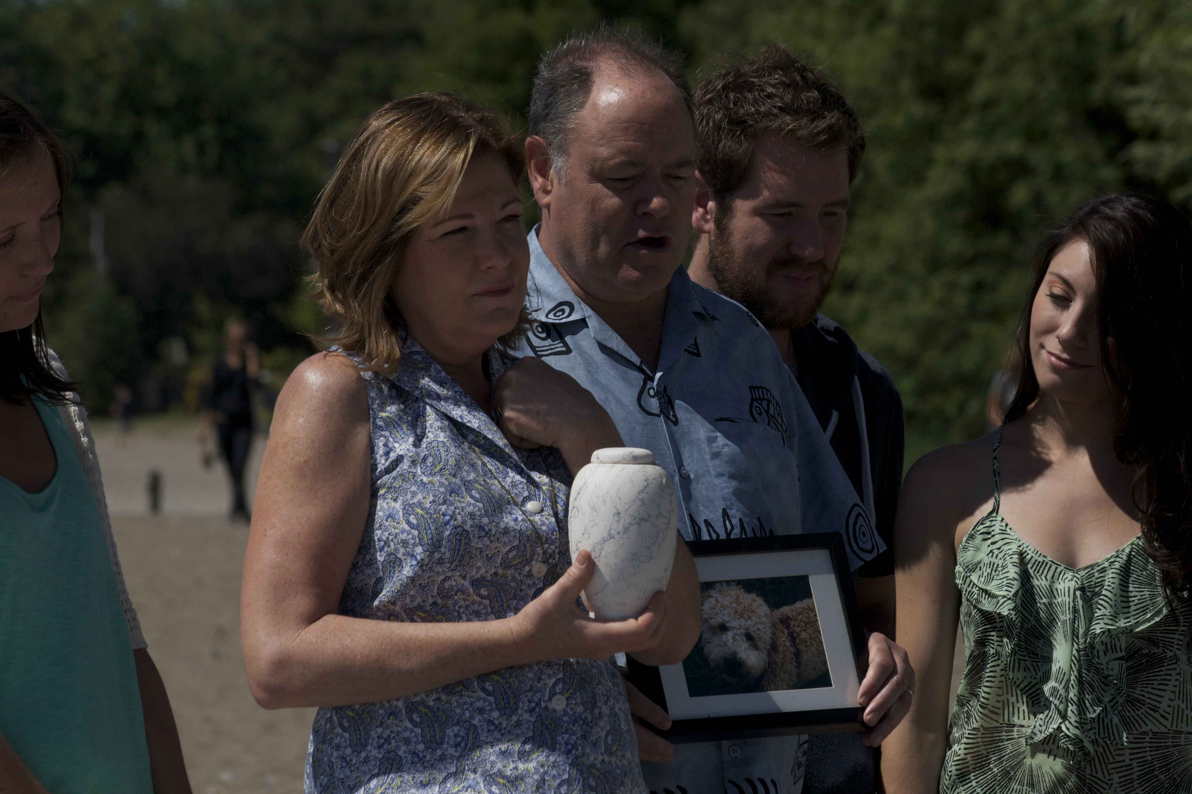 Deanna Little (right), Cuyler Foster, David Huband, Christina Collins, and Jenny Taylor (left) in After Lola