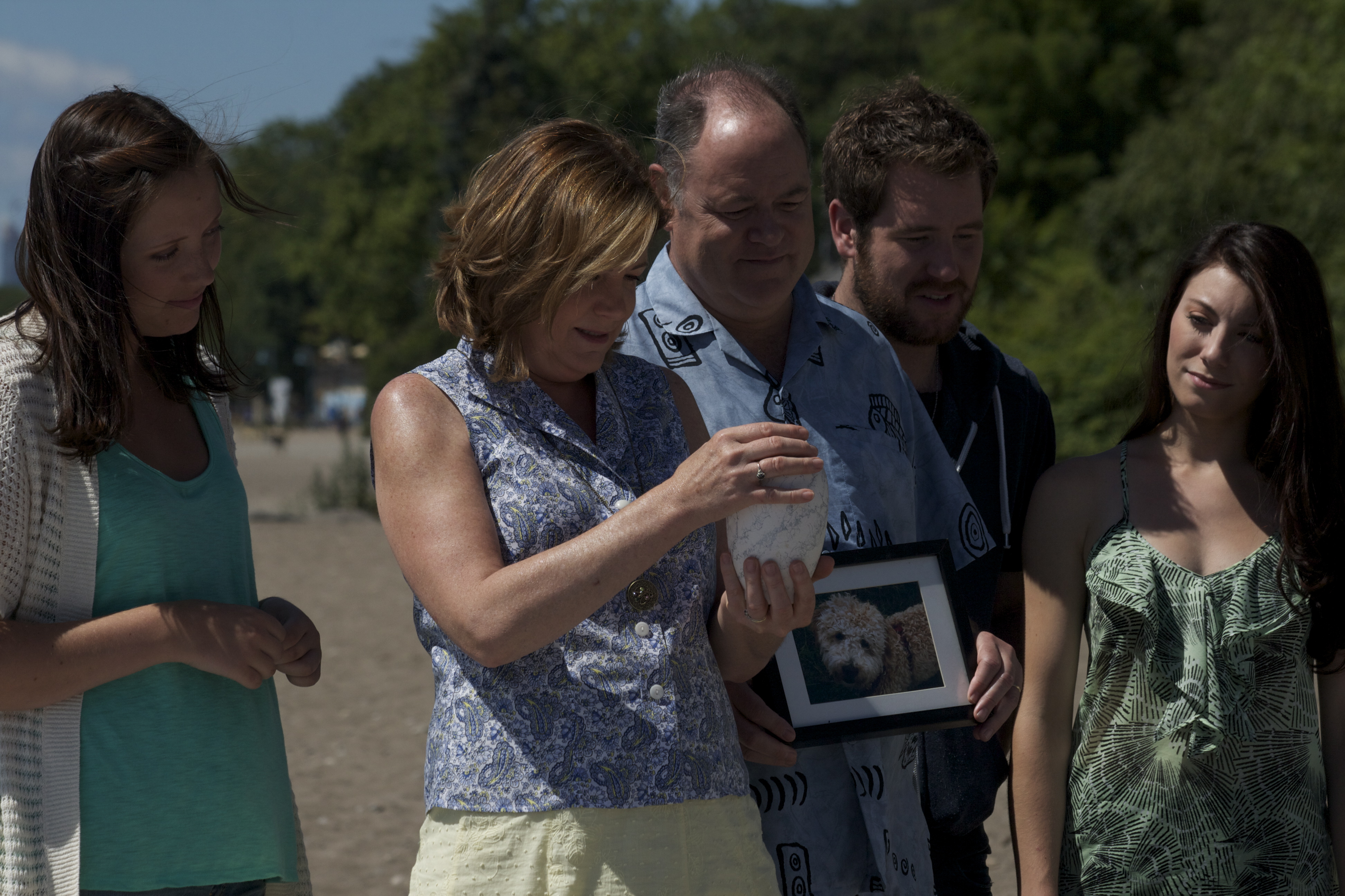 Deanna Little (right), Cuyler Foster, David Huband, Christina Collins, and Jenny Taylor (left) in After Lola