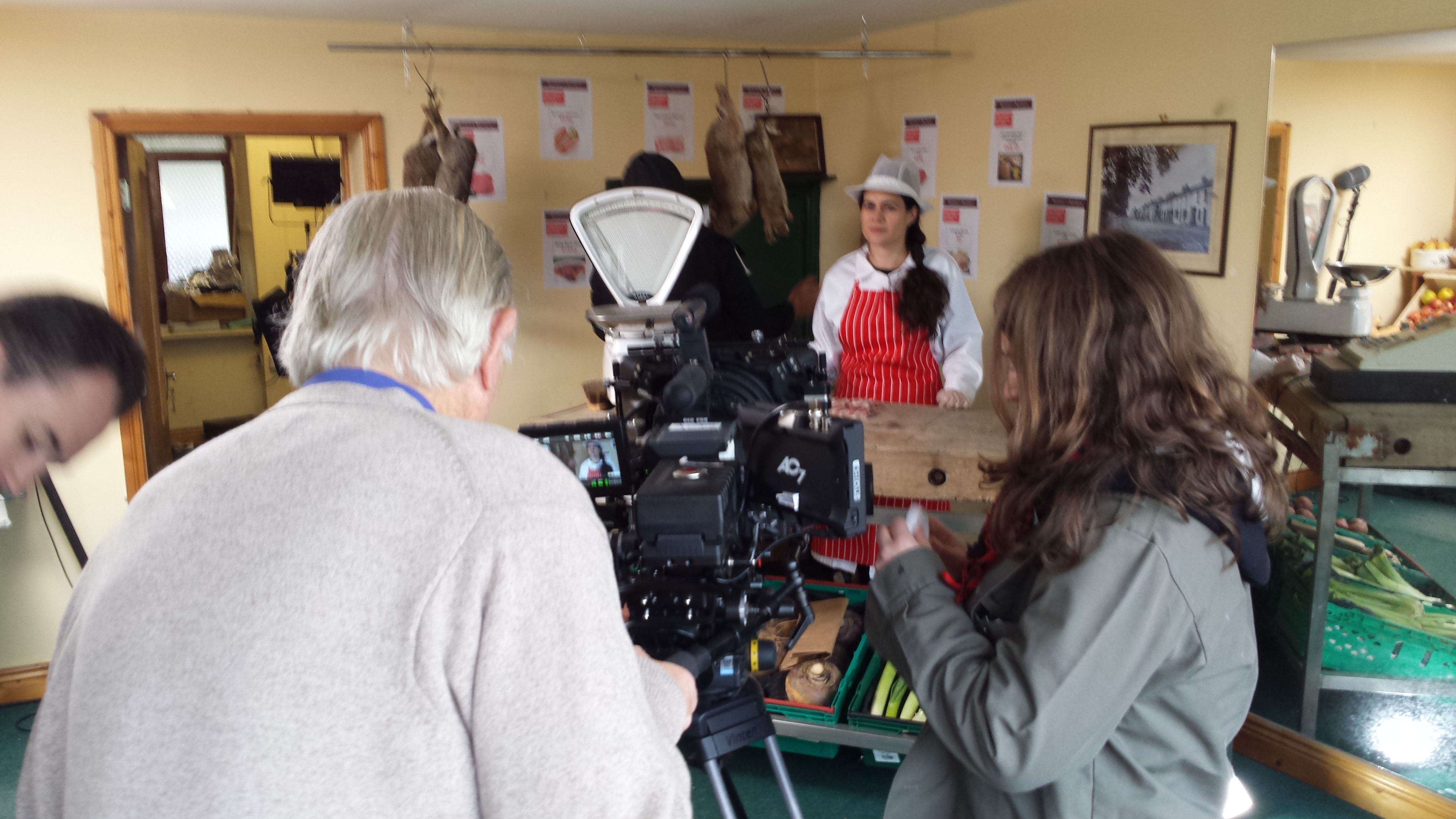 Norah King on location filming the Gaelic Curse (2016) with director / DOP Jack Conroy.