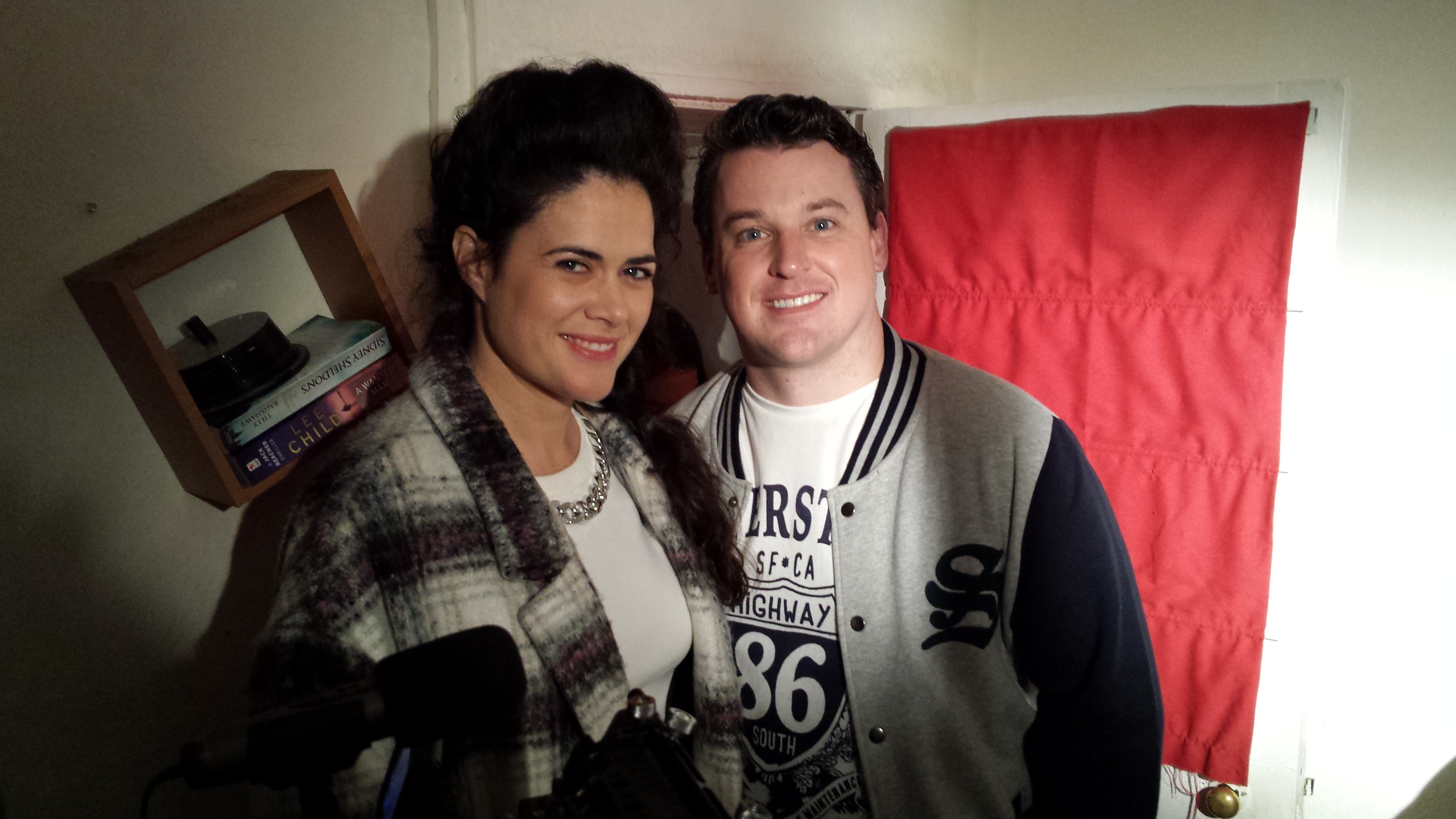 Norah King on location filming the Gaelic Curse (2016) with Declan Reynolds.