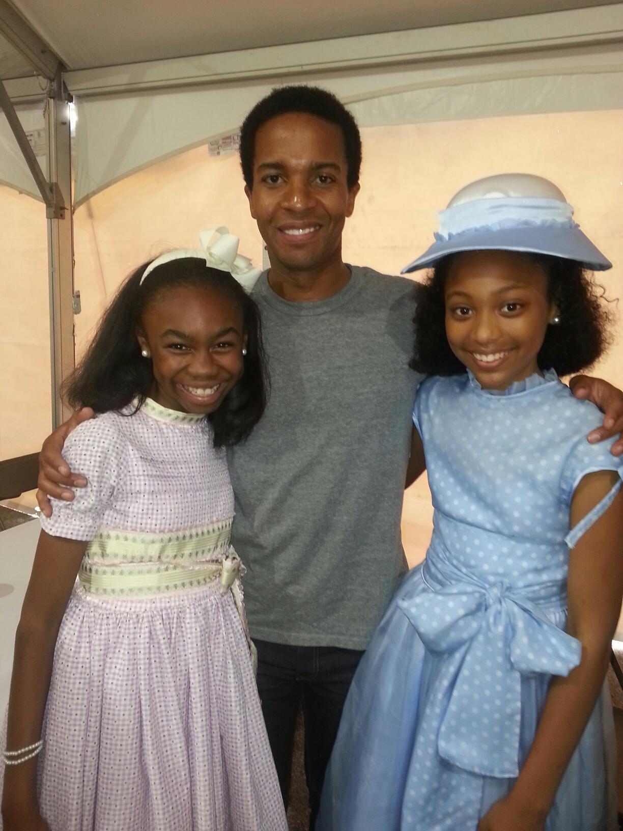 Jordan Rice on SELMA set with Andre Holland and Trinity Simone