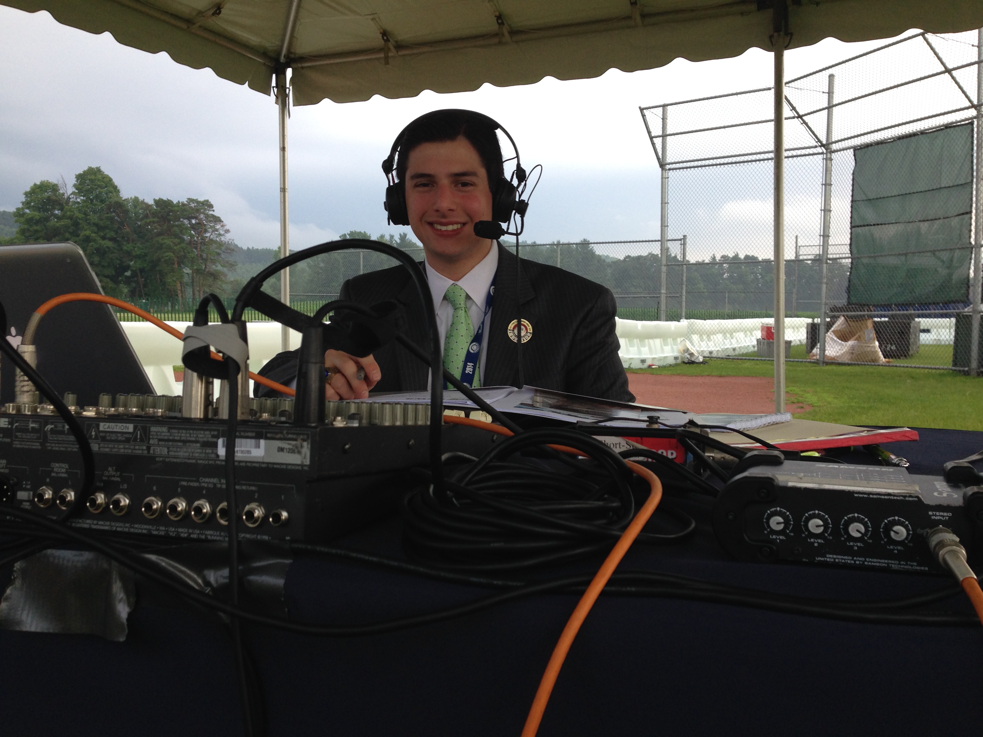 Neil A. Carousso hosts a live annual show feet from the Hall of Fame induction ceremony stage in Cooperstown, NY