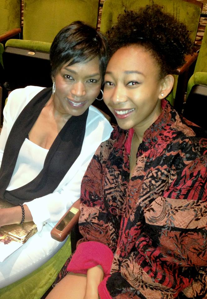 Tyler Rae & Angela Bassett at the August Wilson Monologue Competition 2013 Edition!