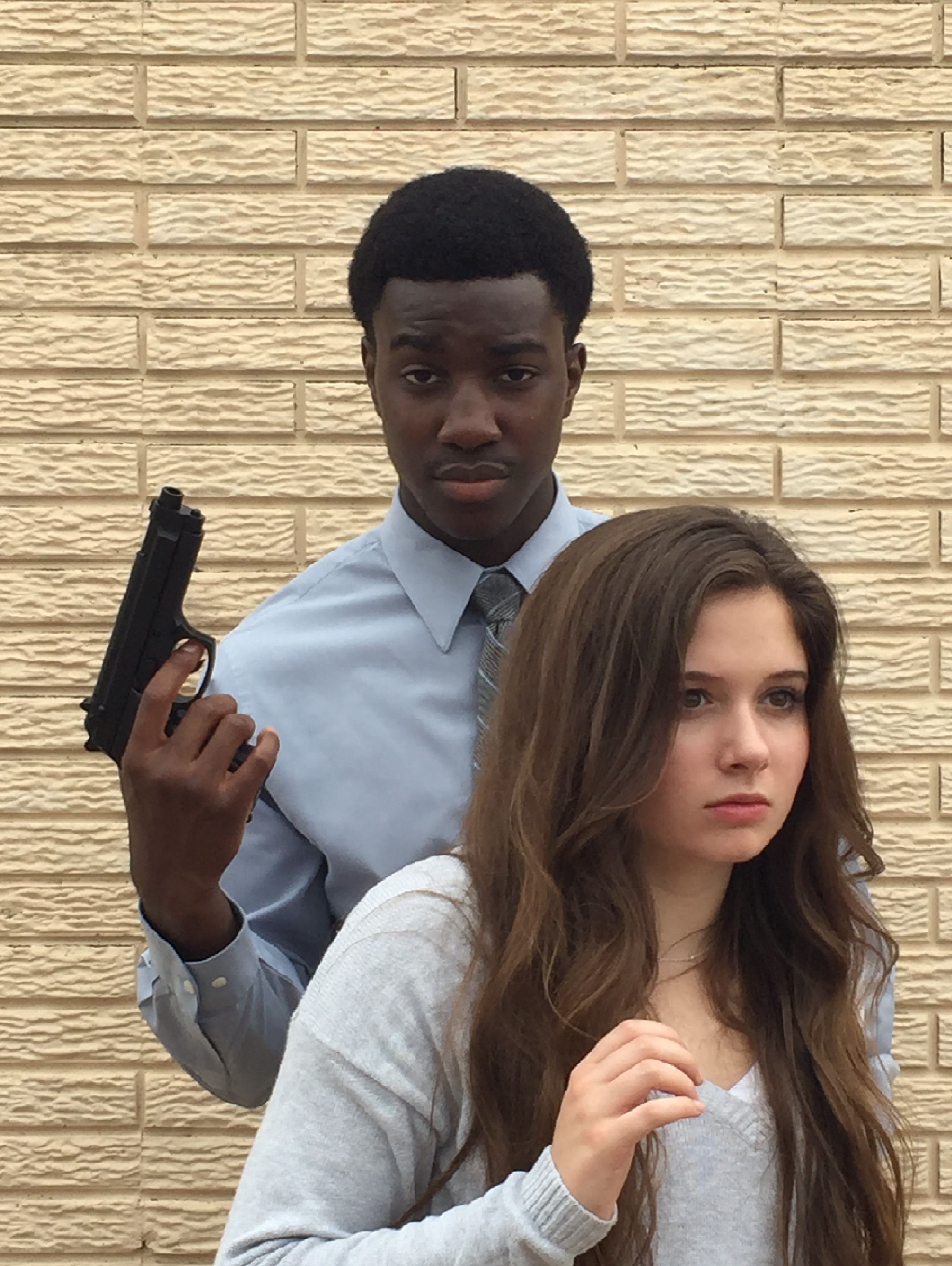 Ezekiel Ajeigbe and Ashleigh Smith on the set of The Hit: Deadly Pursuit!