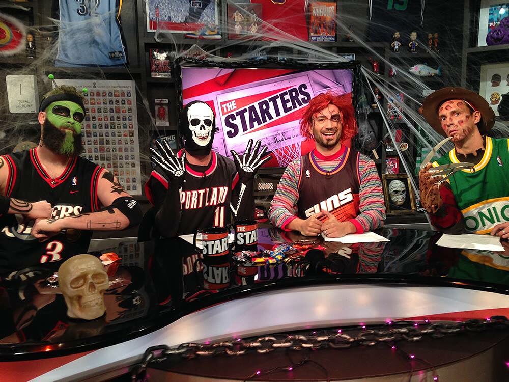 The Starters on NBA TV Halloween Episode Mua Meredith Kurbel