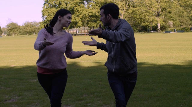 Ryan Millar as Tristan Waverly dancing with Sophia Screen grab from 
