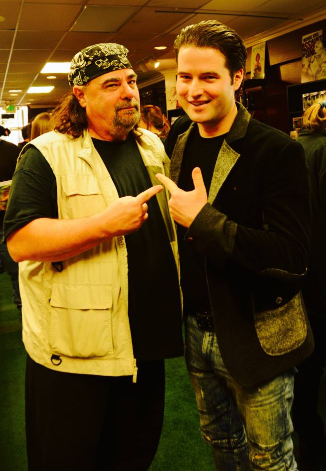 Duane Whitaker (Pulp Fiction, From Dusk Till Dawn 2, Feast) and director Danny Draven hanging at Danny's book signing in Burbank.