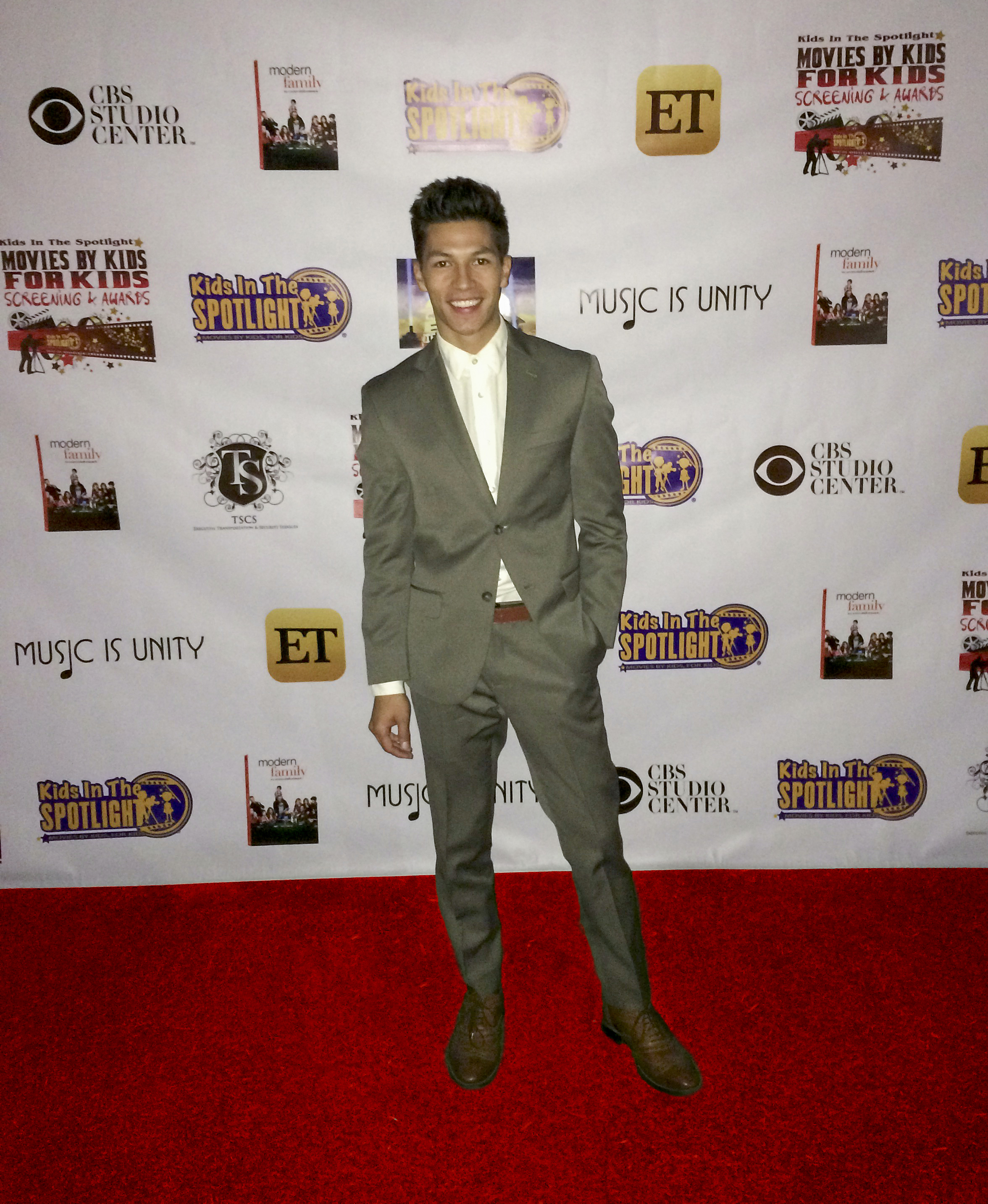 Michael Blake Kruse arrives at the Kids In The Spotlight film awards on November 7th, 2015 at Fox Studios in Los Angeles