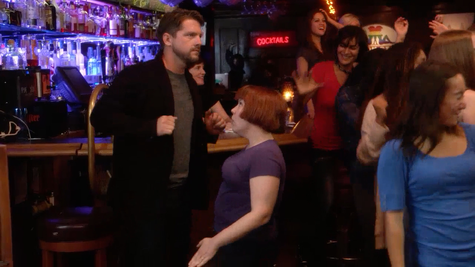 Cristy Joy dancing with Zachary Knighton on FOX's 
