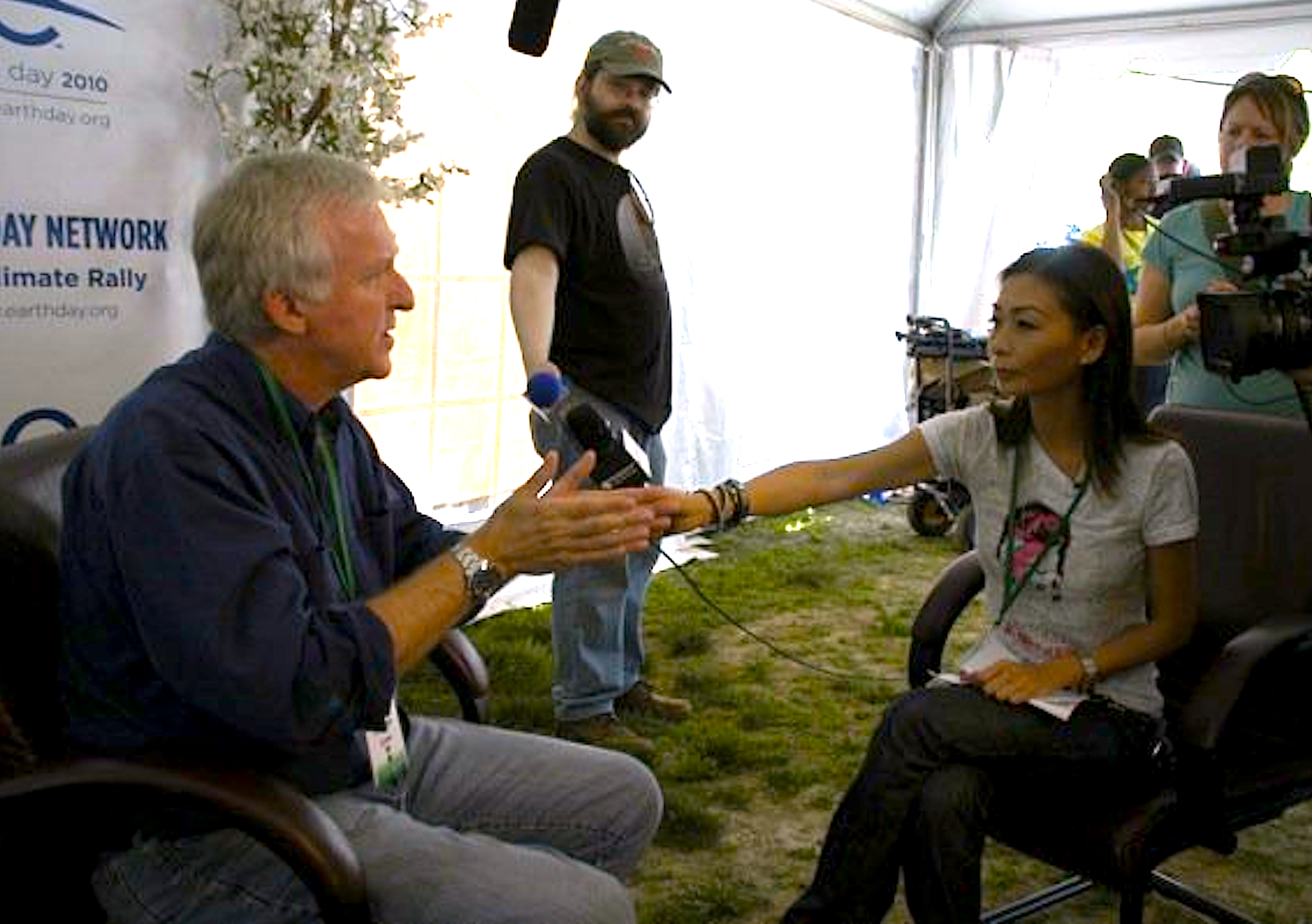 James Cameron exclusive interview at Earth Day 40th Anniversary