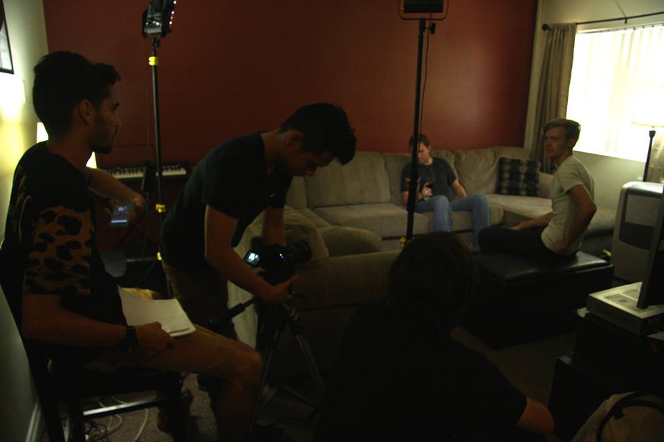 Behind the scenes shot of 