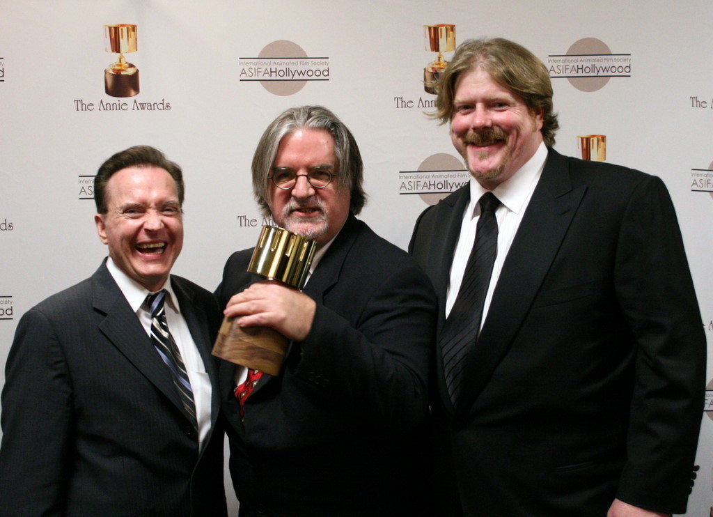 Matt Groening, John DiMaggio and Billy West