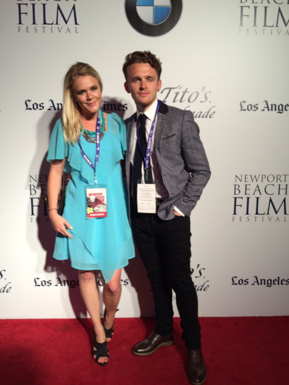 Newport Film Festival 2015 with actor Lewis Reeves