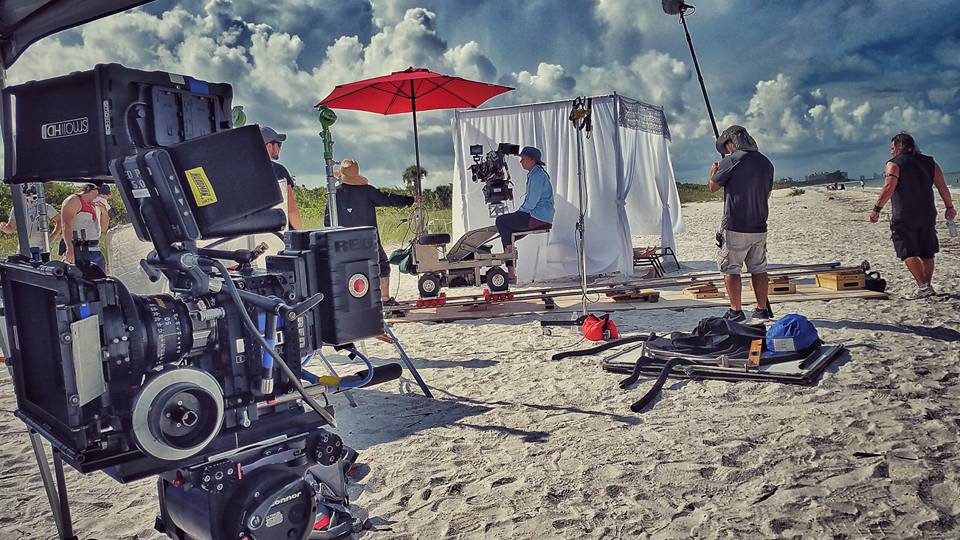 We are almost ready to film a beach scene in Smothered by Mothers.