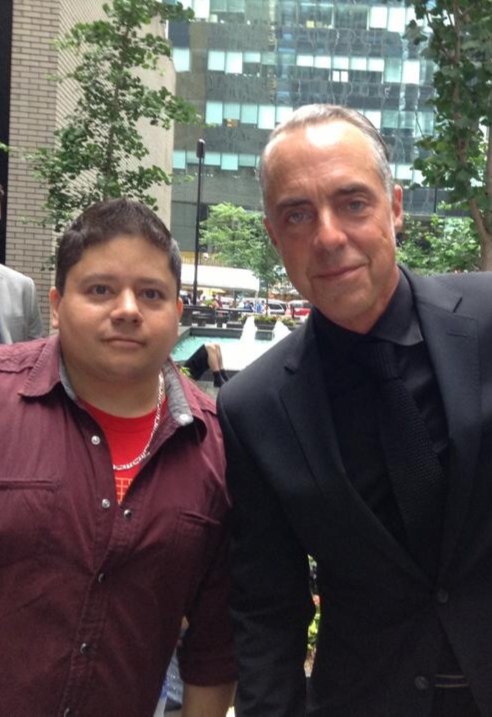 Steven Ramirez and Titus Welliver at the Transformers 4 premiere.