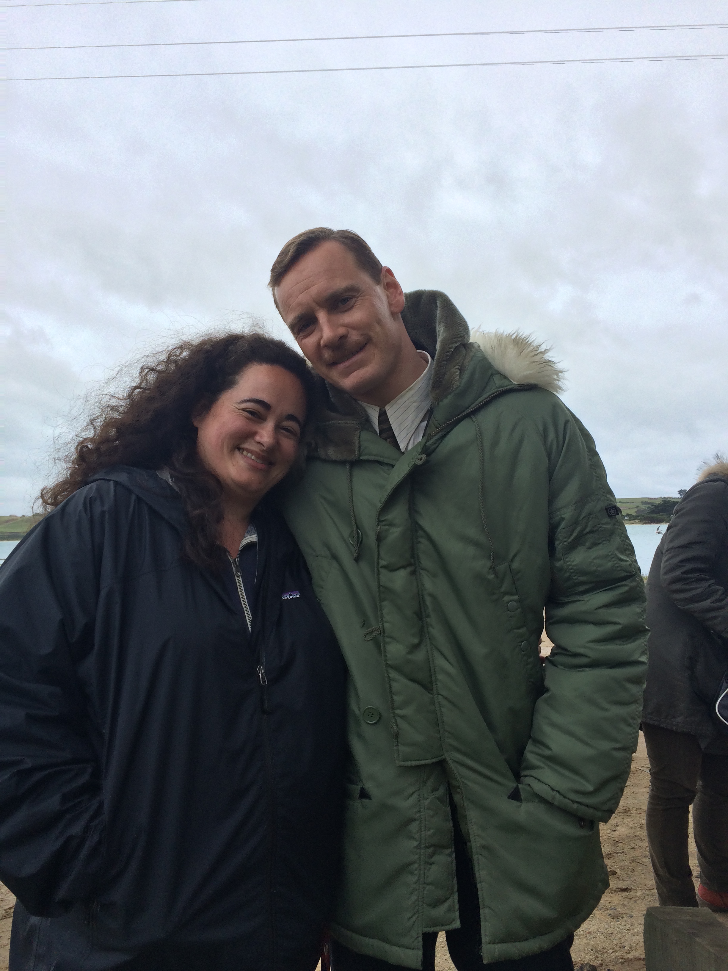 On set -- The Light Between Oceans with Michael Fassbender