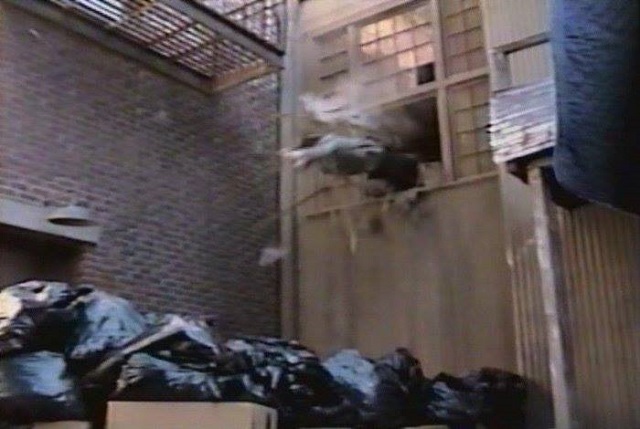 Screenshot of Michael Dawson stunt doubling Daniel Roebuck on 