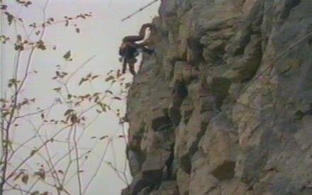 Screenshot of Michael Dawson (stunt doubling David Carradine), during a 