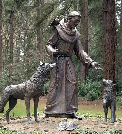 The classic imagery of St. Francis of Assisi