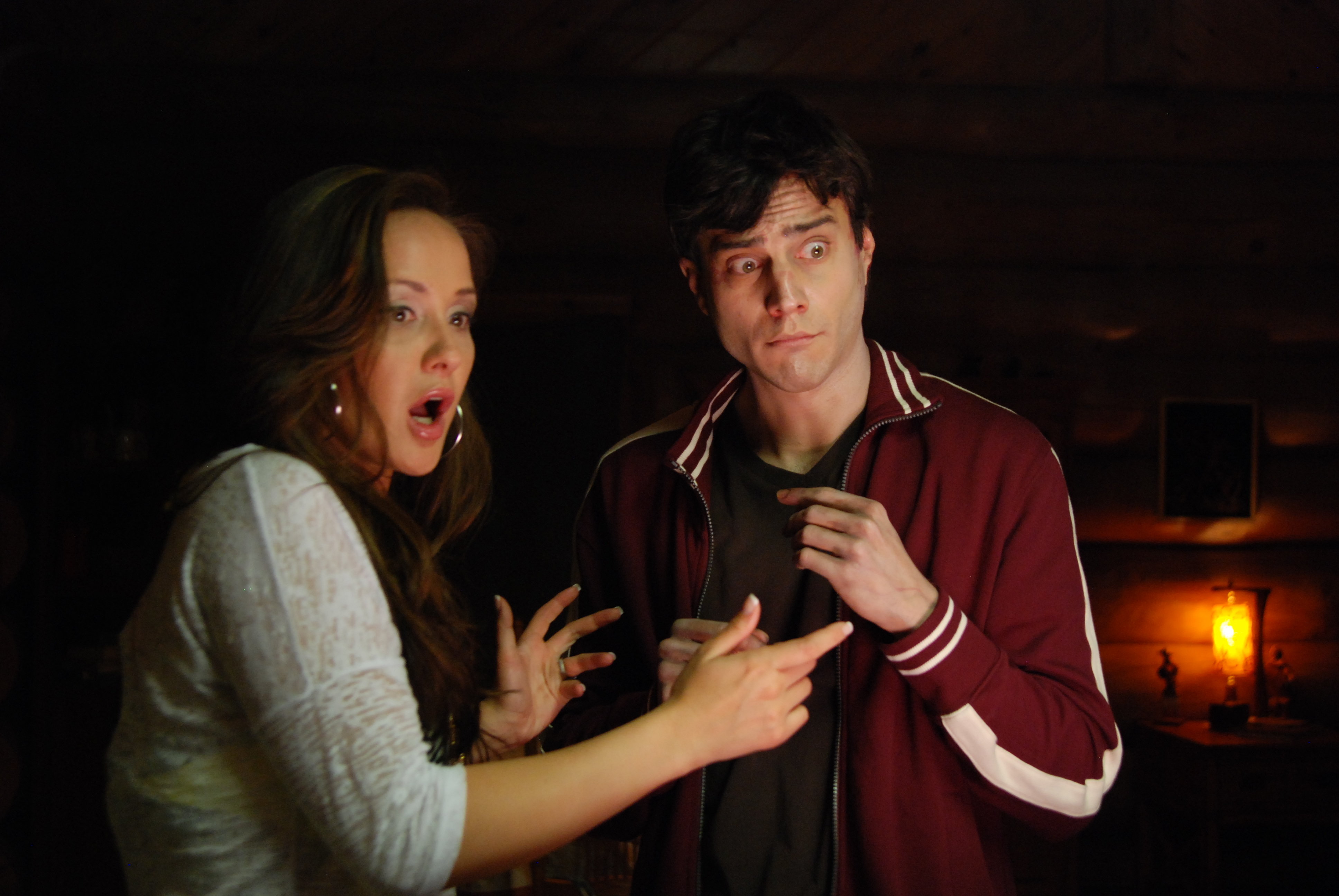 Crystal Lowe and Kristopher Turner in A Little Bit Zombie (2012)