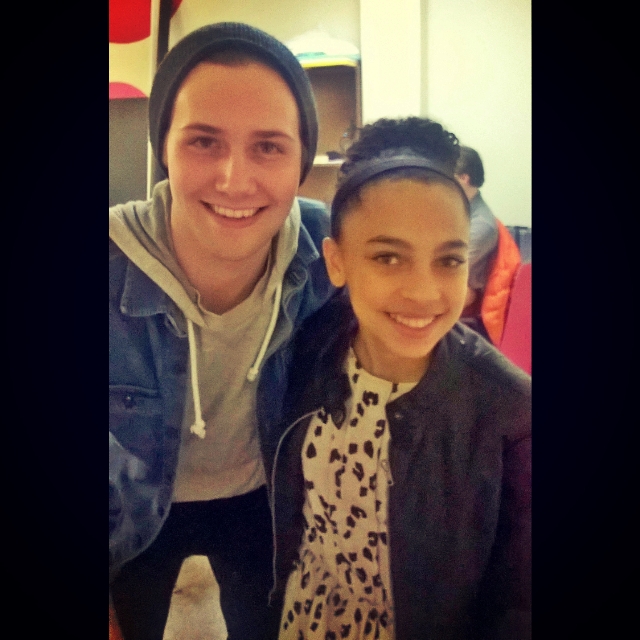 With actor Caleb Ruminer from the cast of MTV's Finding Carter.