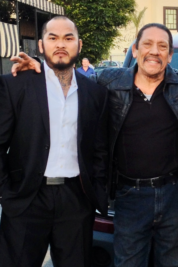 Marcus Natividad with Danny Trejo in 