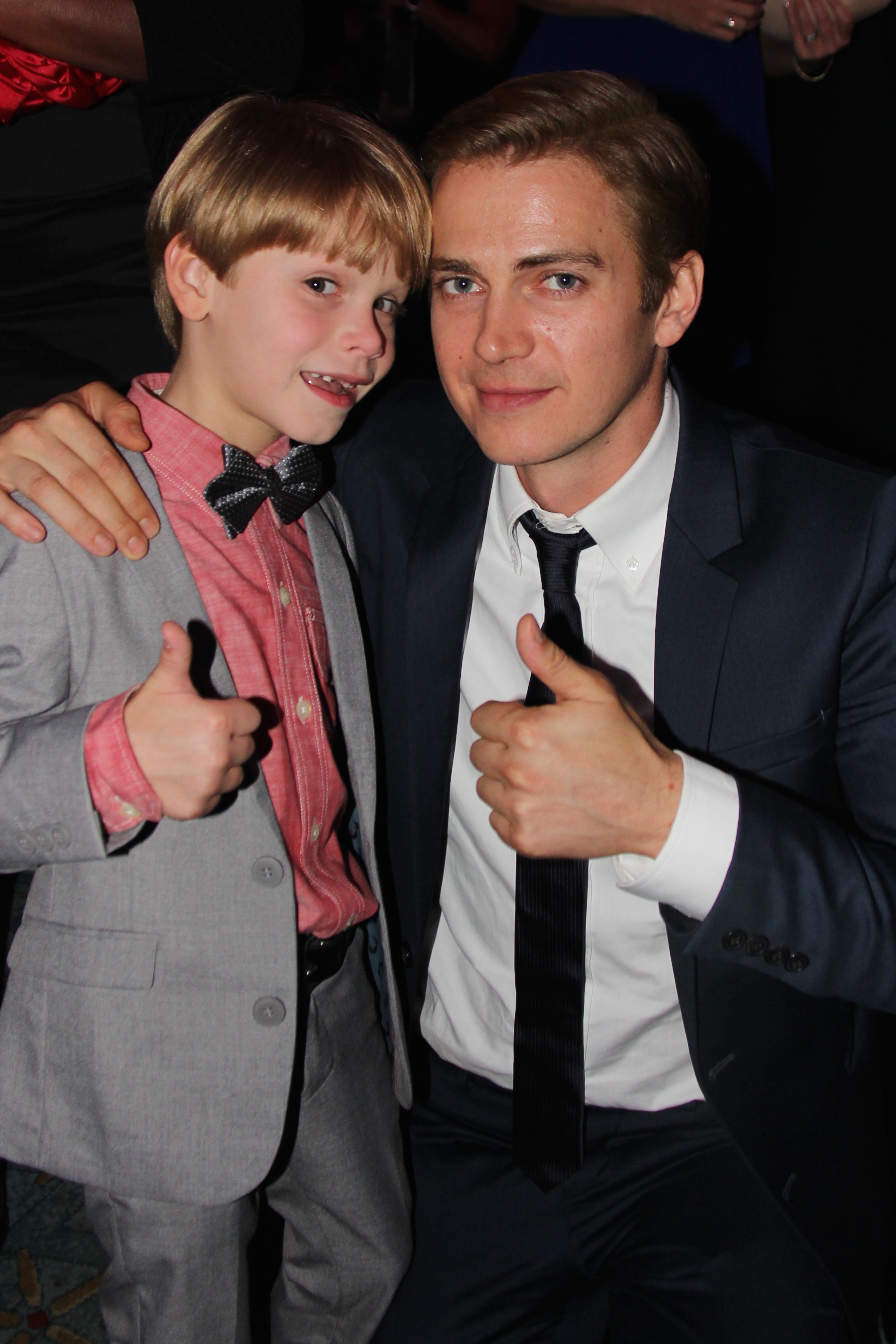 Hayden Christiansen and Hudson at the 90 Minutes in Heaven Premiere