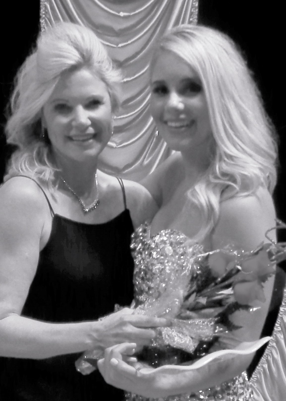 Dr Julie Reil emcee for 2014 Miss Montana Pageant, with Alyson Peterson 2nd runner up