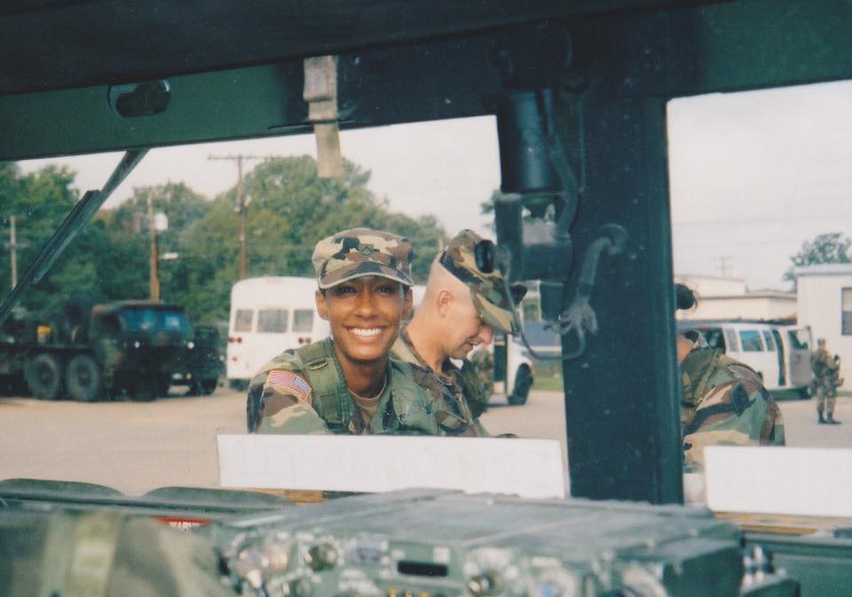 Marisol Correa when she was in the United States ARMY.