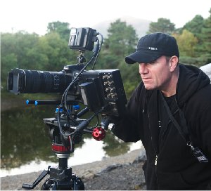 Damian O'Callaghan on the shoot of 'The Gift', October 2014