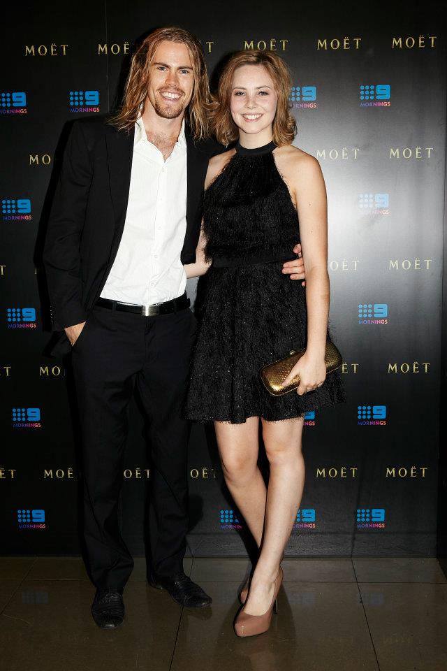 Morgan Griffin & Geordie Robinson at the Moët Chandon Oscar Party