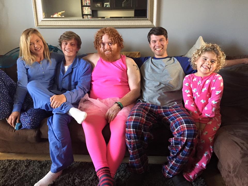 Dorito's - The Chip Fairy Cast (L to R) Mom - Shelli Bergh, Dad - Brian Thompson, Chip Fairy - Timothy Thorsen, Older Brother - Riley Tomson and Little Sister - Emmersyn Fiorentino