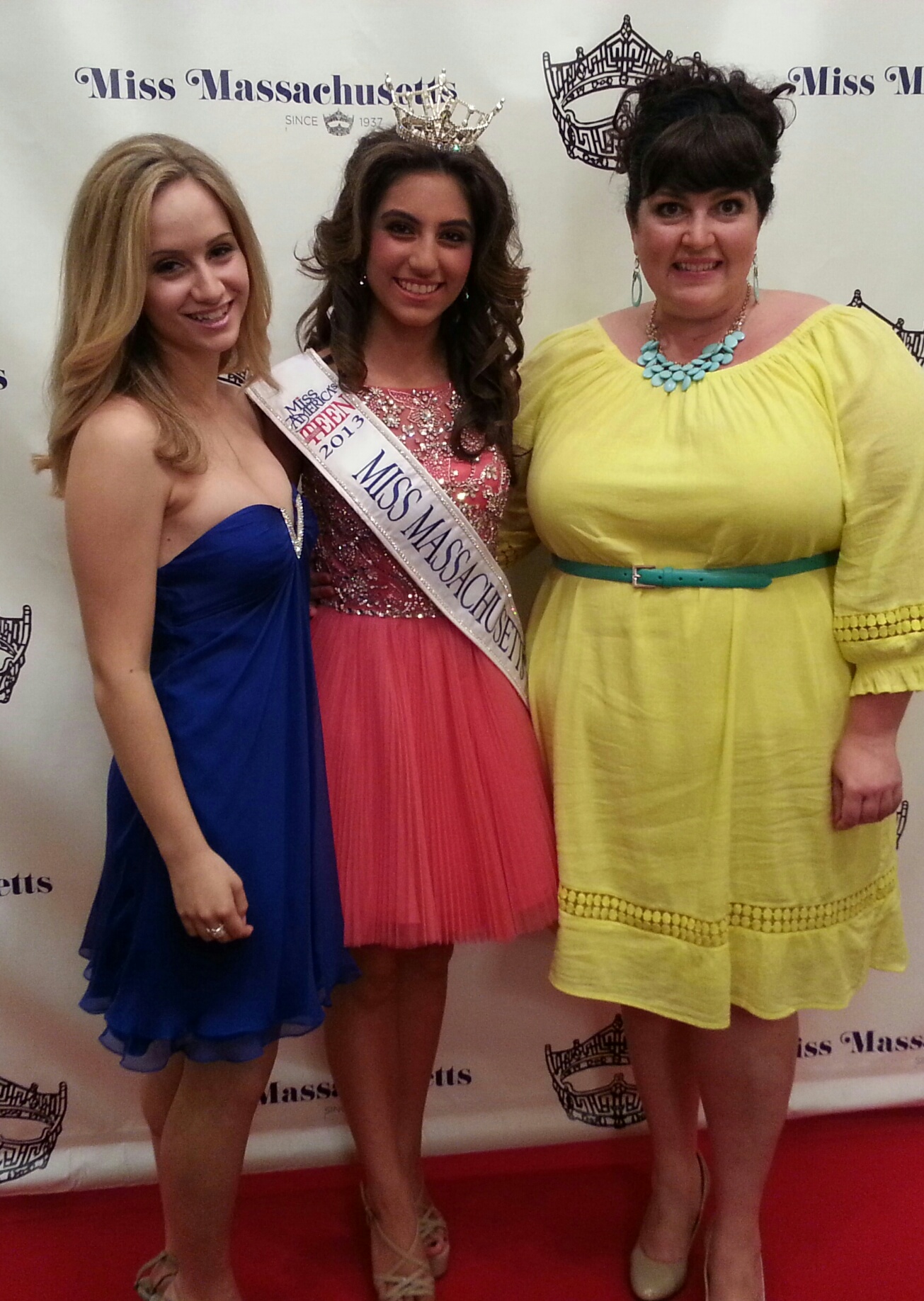 Lorna J Brunelle with Miss Massachusetts Outstanding Teen 2013 & 2012