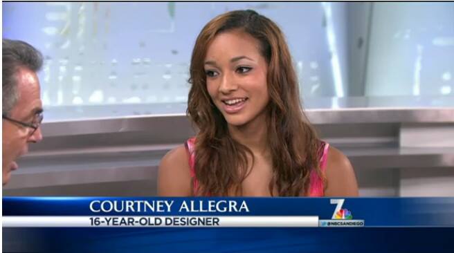 Courtney Allegra on NBC7 San Diego