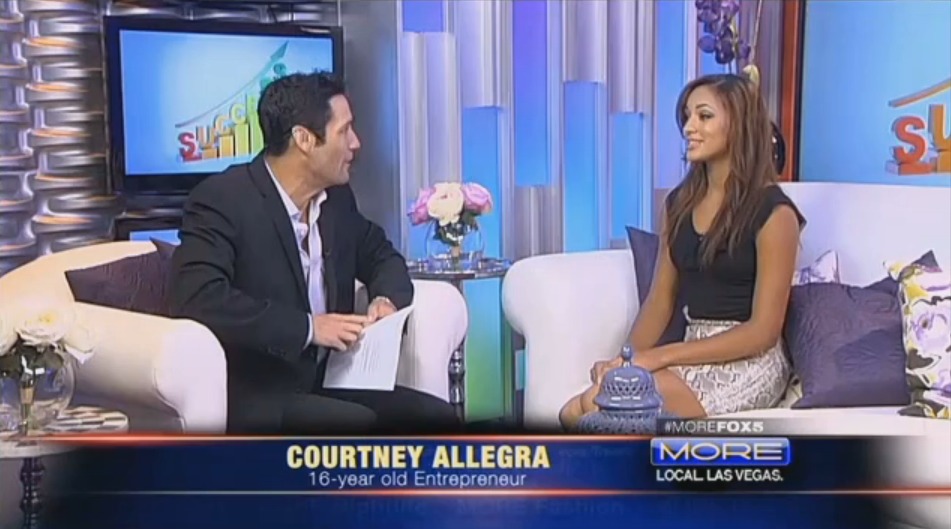 Courtney Allegra on FOX5 Las Vegas