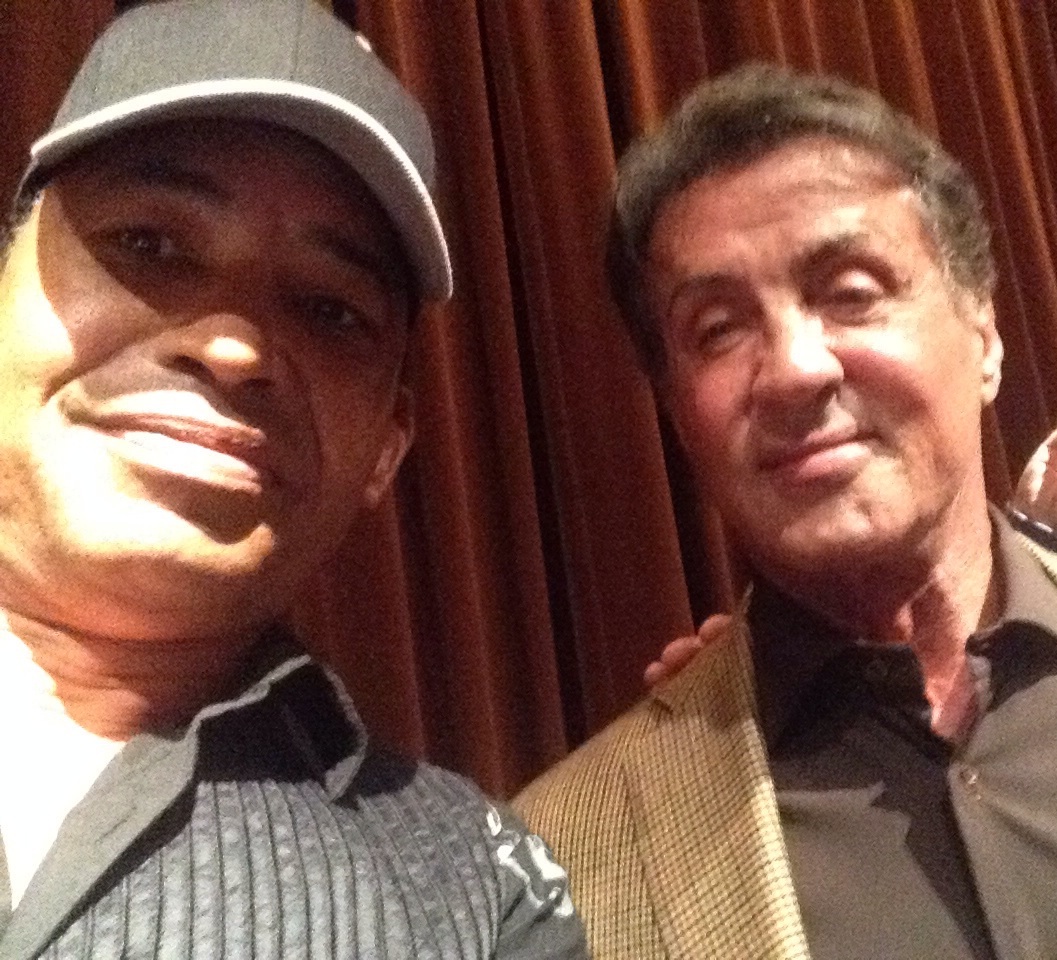 With Sly Stallone at the Screening for 