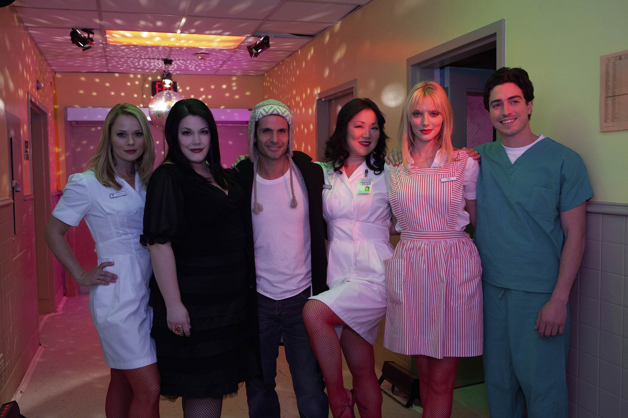 Still of Margaret Cho, Tyce Diorio, Brooke Elliott, Ben Feldman, Kate Levering and April Bowlby in Drop Dead Diva (2009)