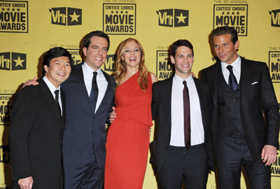 Heather Graham, Justin Bartha, Bradley Cooper, Ken Jeong and Ed Helms at event of 15th Annual Critics' Choice Movie Awards (2010)