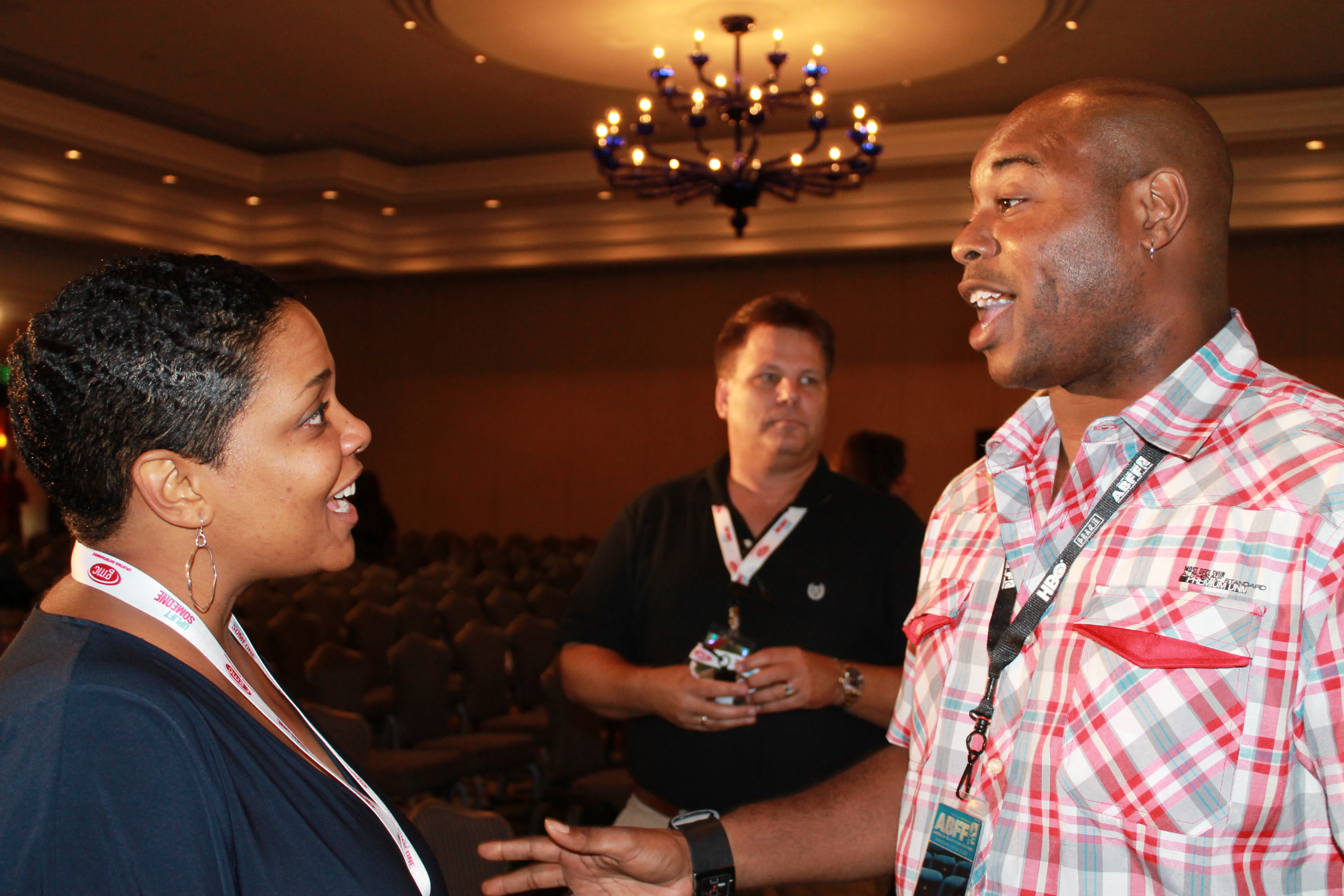 Shante Tasby, Sharon Morris at American Black Film Festival (Miami)