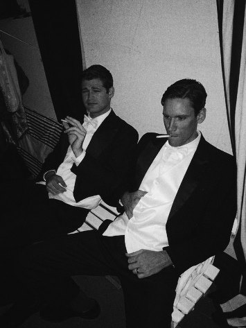 Just a couple 1920's actors, taking a union-sanctioned smoke break. (I don't really smoke) From Backstage of a Musical Comedy called 