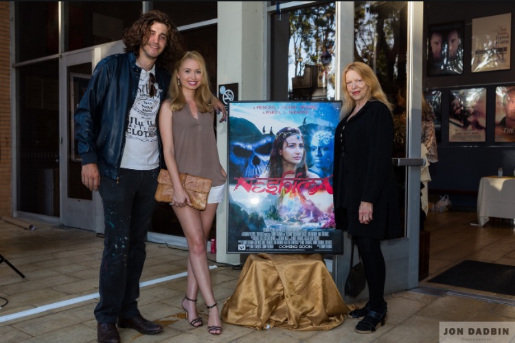 Off The Wall Graffiti, Taylor Carr and Manager Sherry Robb at the Neshima premier.