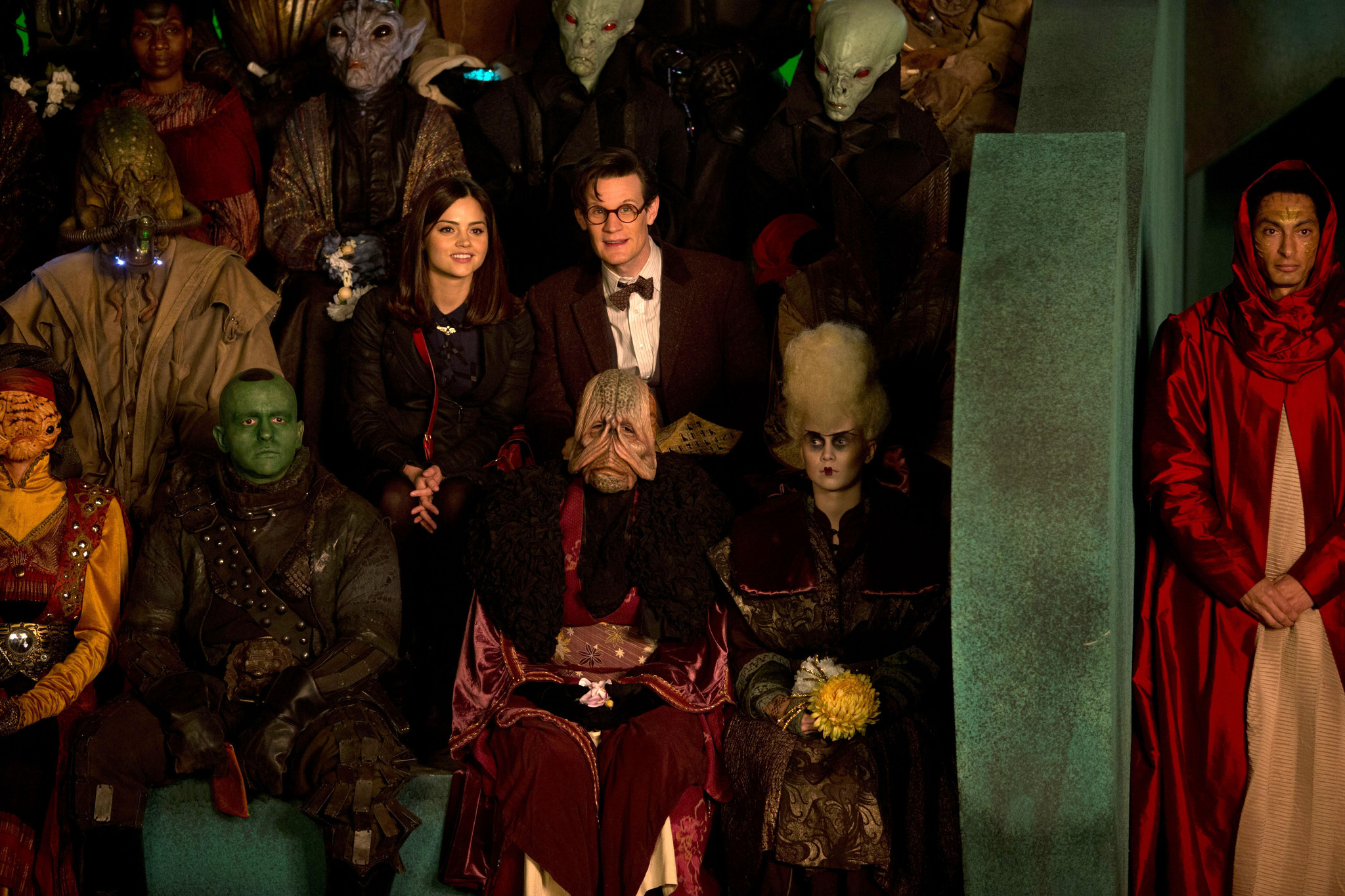 Still of Matt Smith and Jenna Coleman in Doctor Who: The Rings of Akhaten (2013)