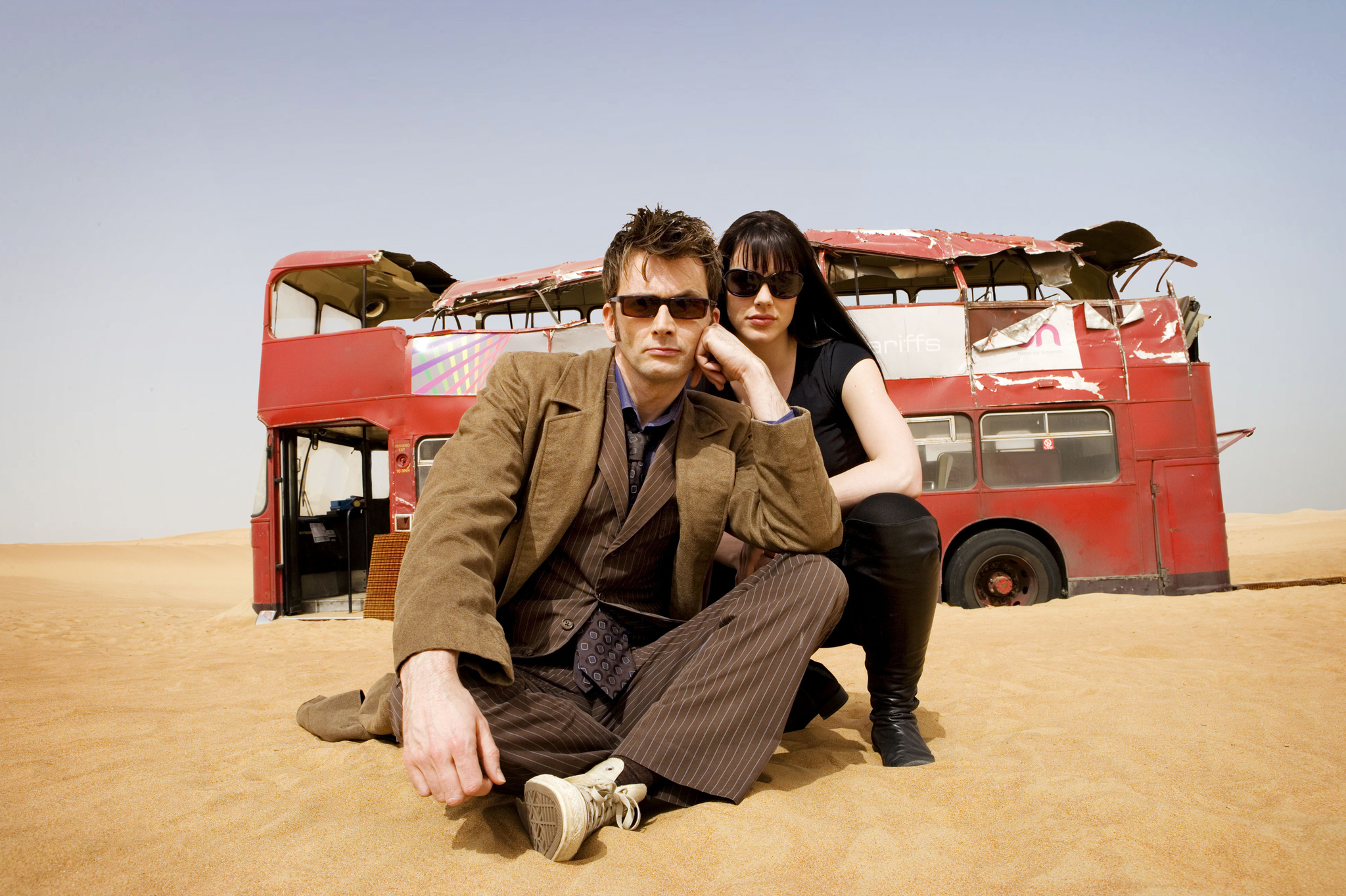 Still of Michelle Ryan and David Tennant in Doctor Who (2005)