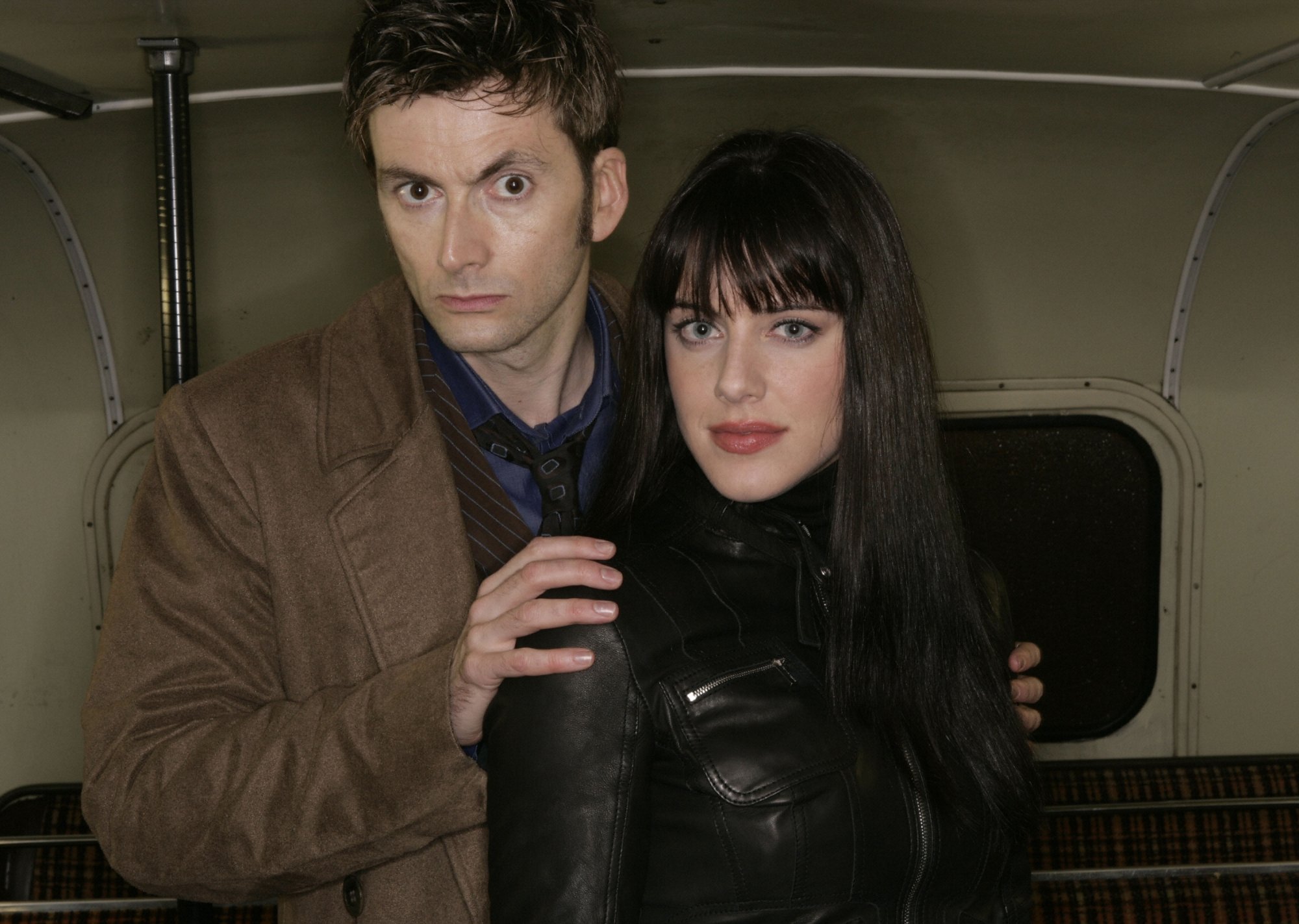 Still of Michelle Ryan and David Tennant in Doctor Who (2005)